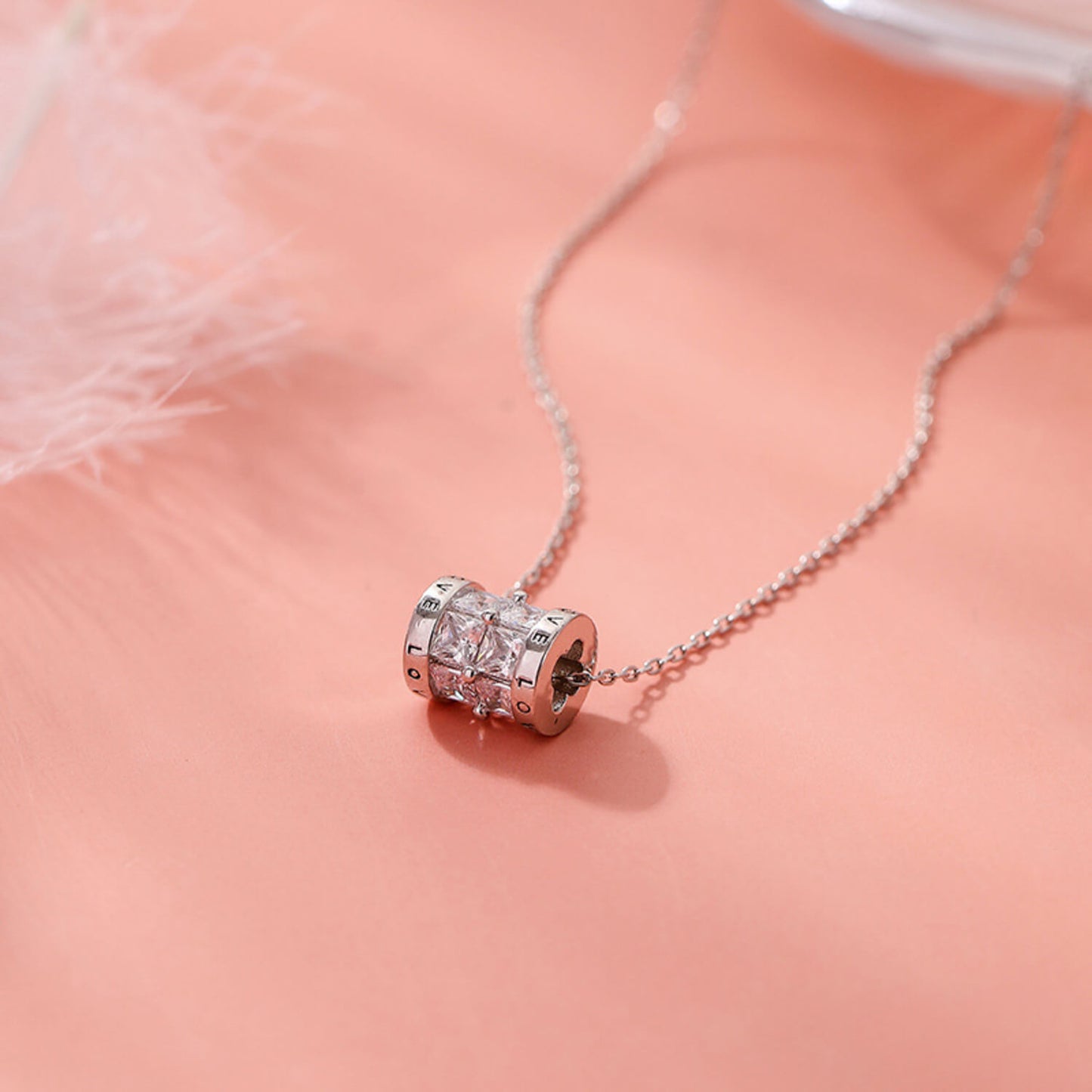 sterling silver lucky roller pendant