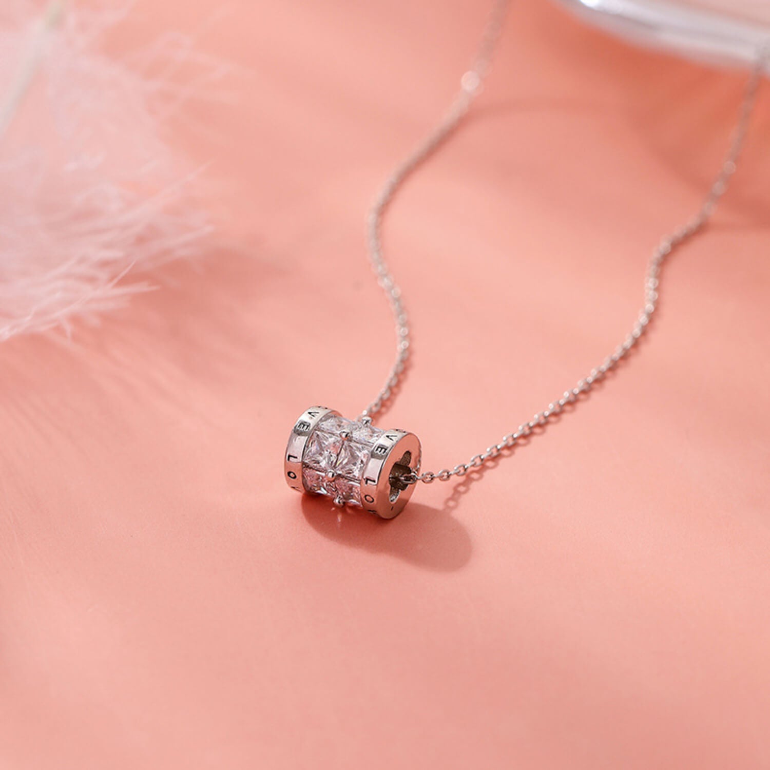 sterling silver lucky roller pendant