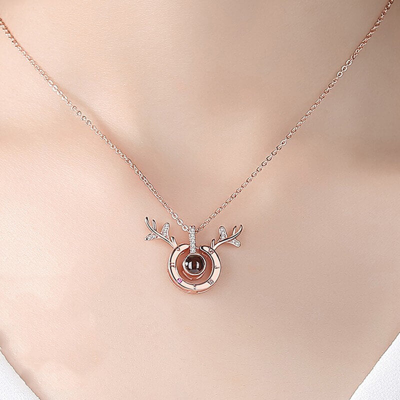 sterling silver projection necklace