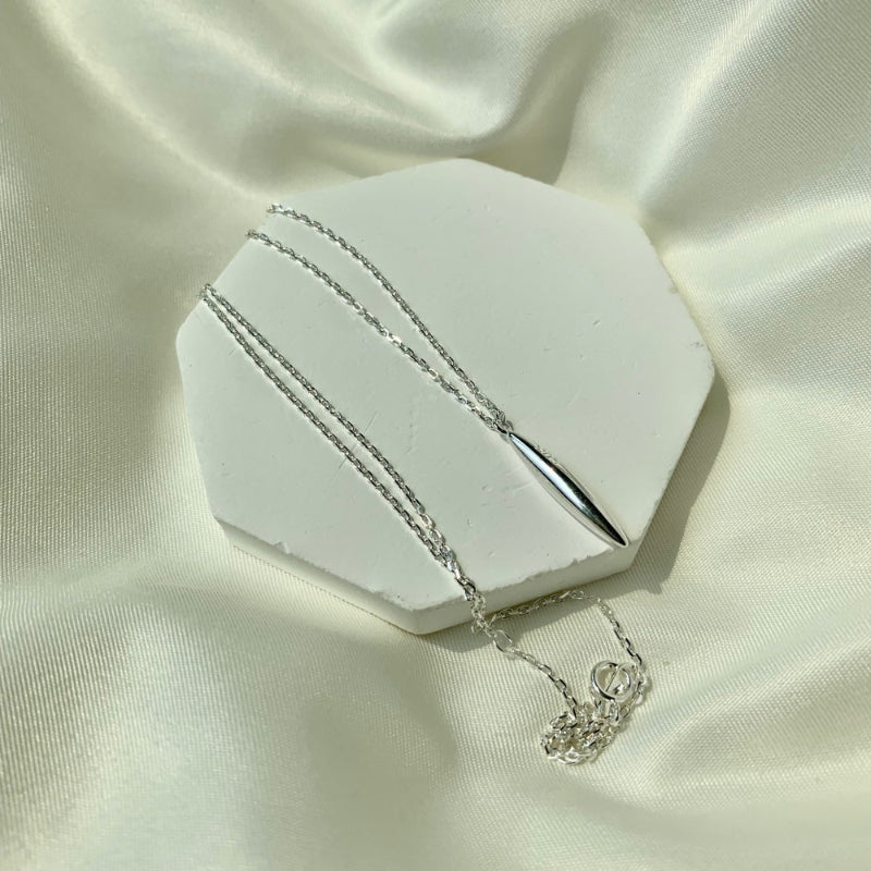 Contemporary Gold Cone Necklace

