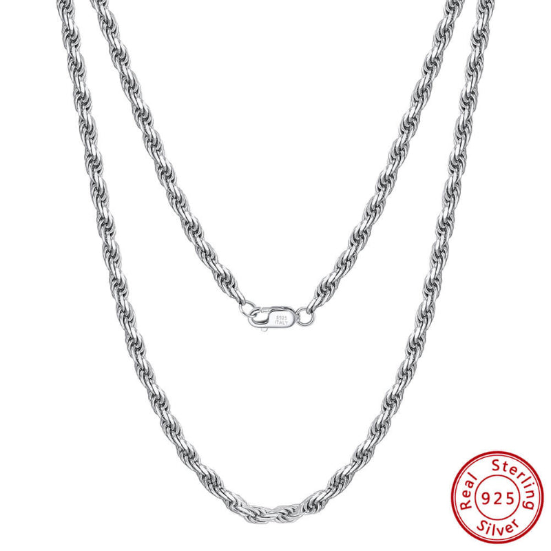 man silver chain