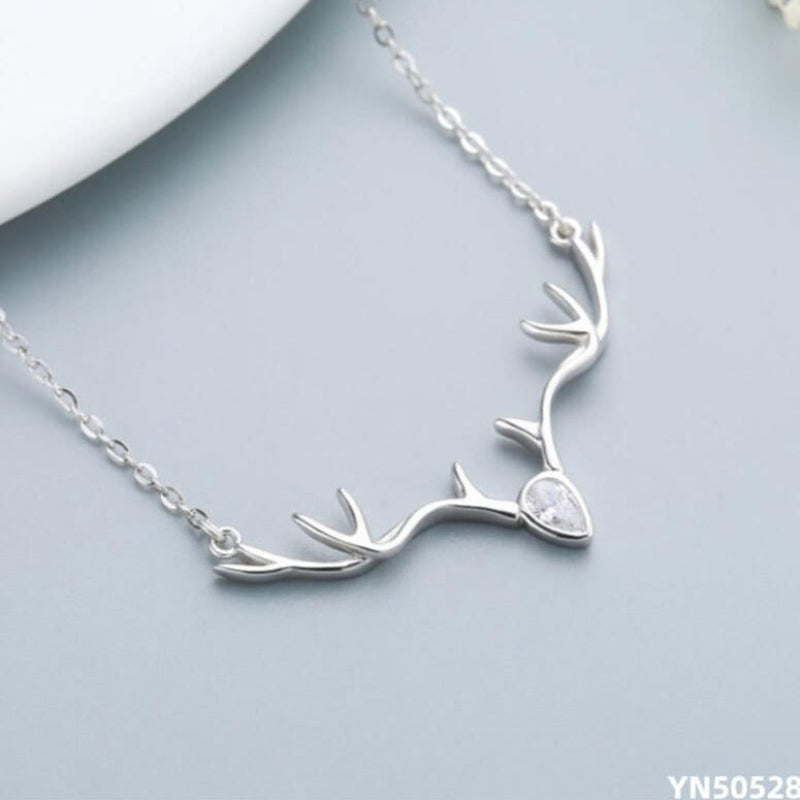 S925 antler pendant