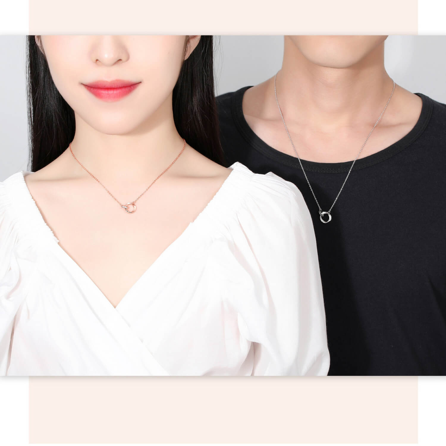 fall in love interlocking necklace ebay