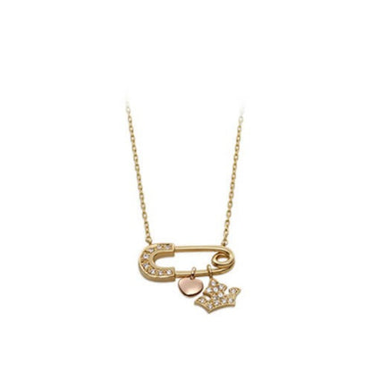 diamond safety pin necklace us