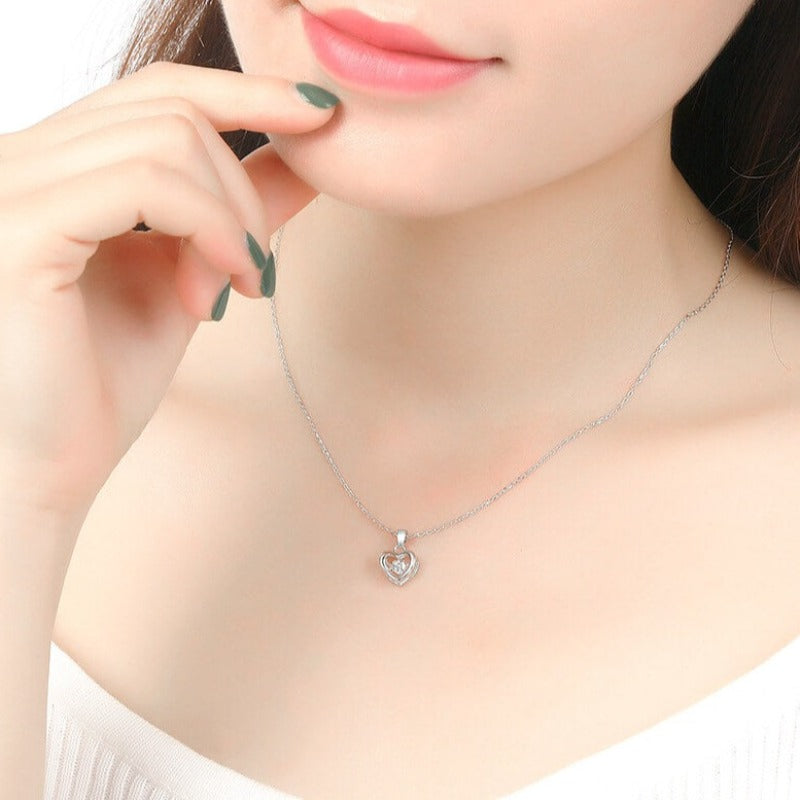 love heart necklace pandora
