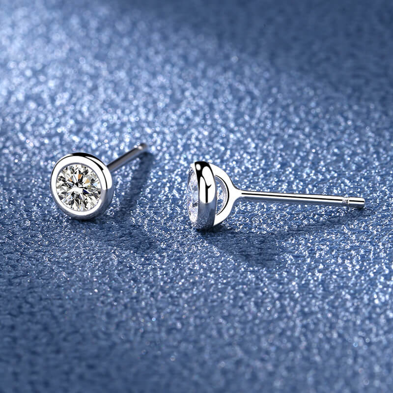 bezel stud earrings for jewelry making