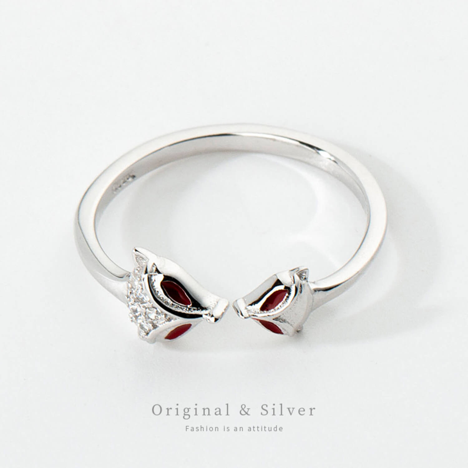 fox silver ring 