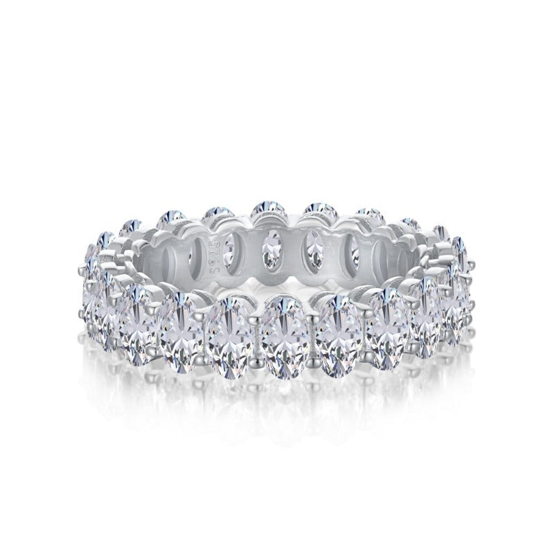 Crystal Oval Cut Ring

