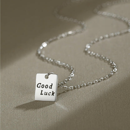 good luck plated pendant uk