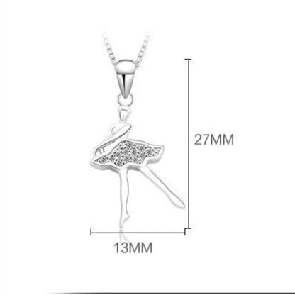 ballerina necklace s925