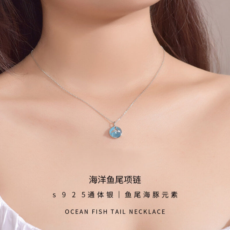 dolphin tail necklace