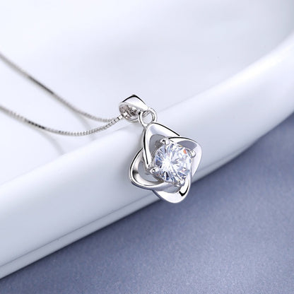 Four-Petal Diamond Necklace
