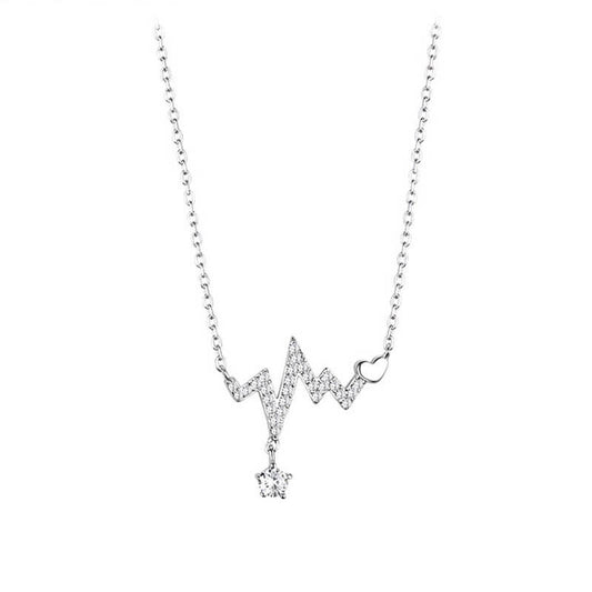 heartbeat diamond necklace