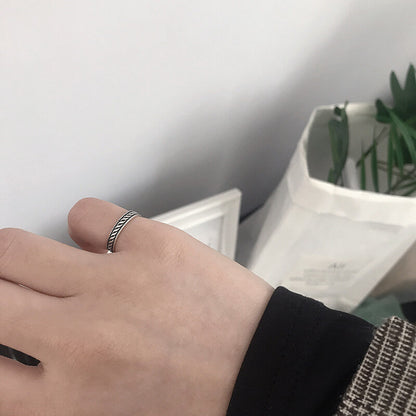 Textured Silver Ring