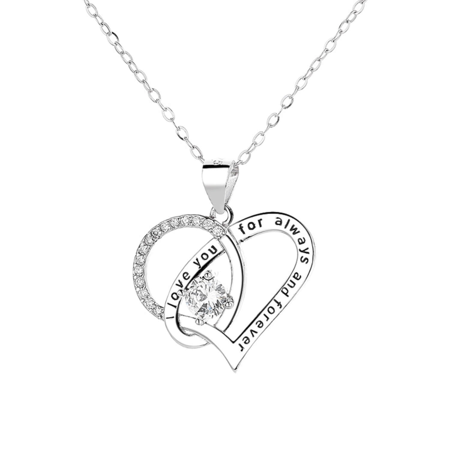 forever and always necklace silver