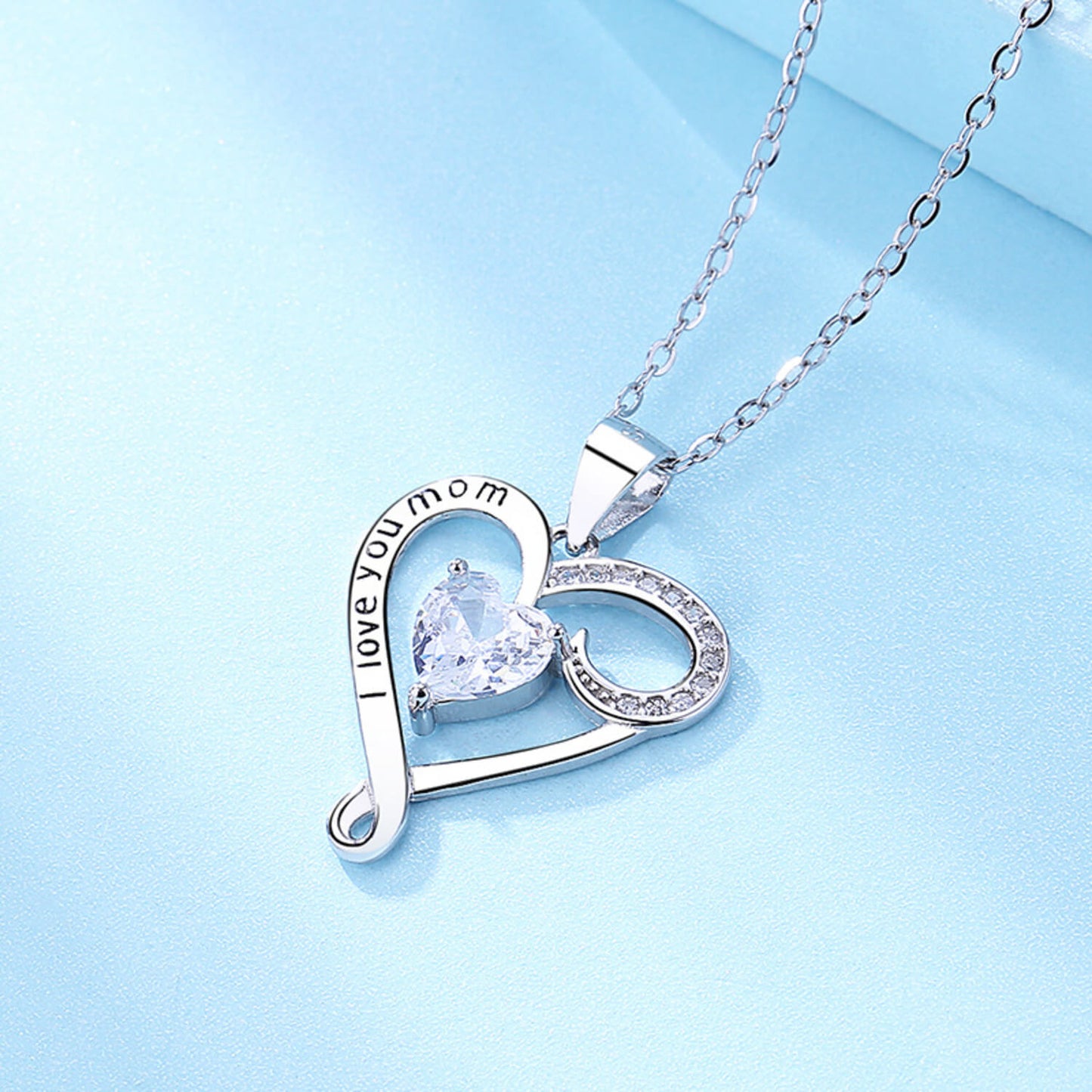 i love you mom s925 necklace