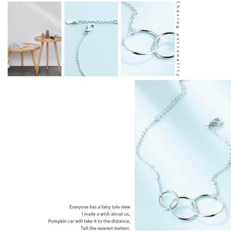 interlocking circle bracelet