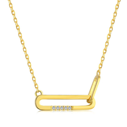 interlocking oval necklace