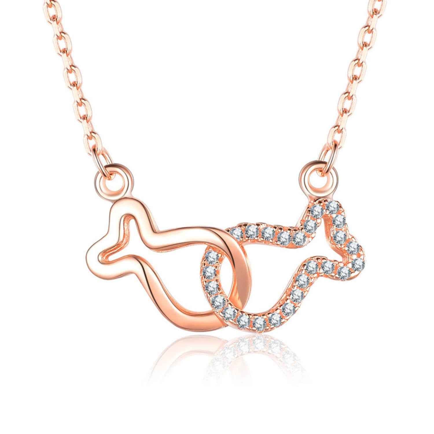 interlocking fish pendant