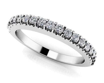 white gold diamond stacking ring