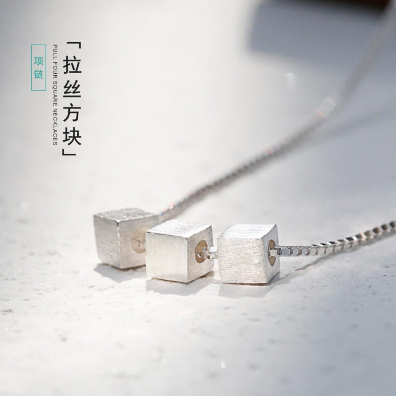 Geometric Silver Chain