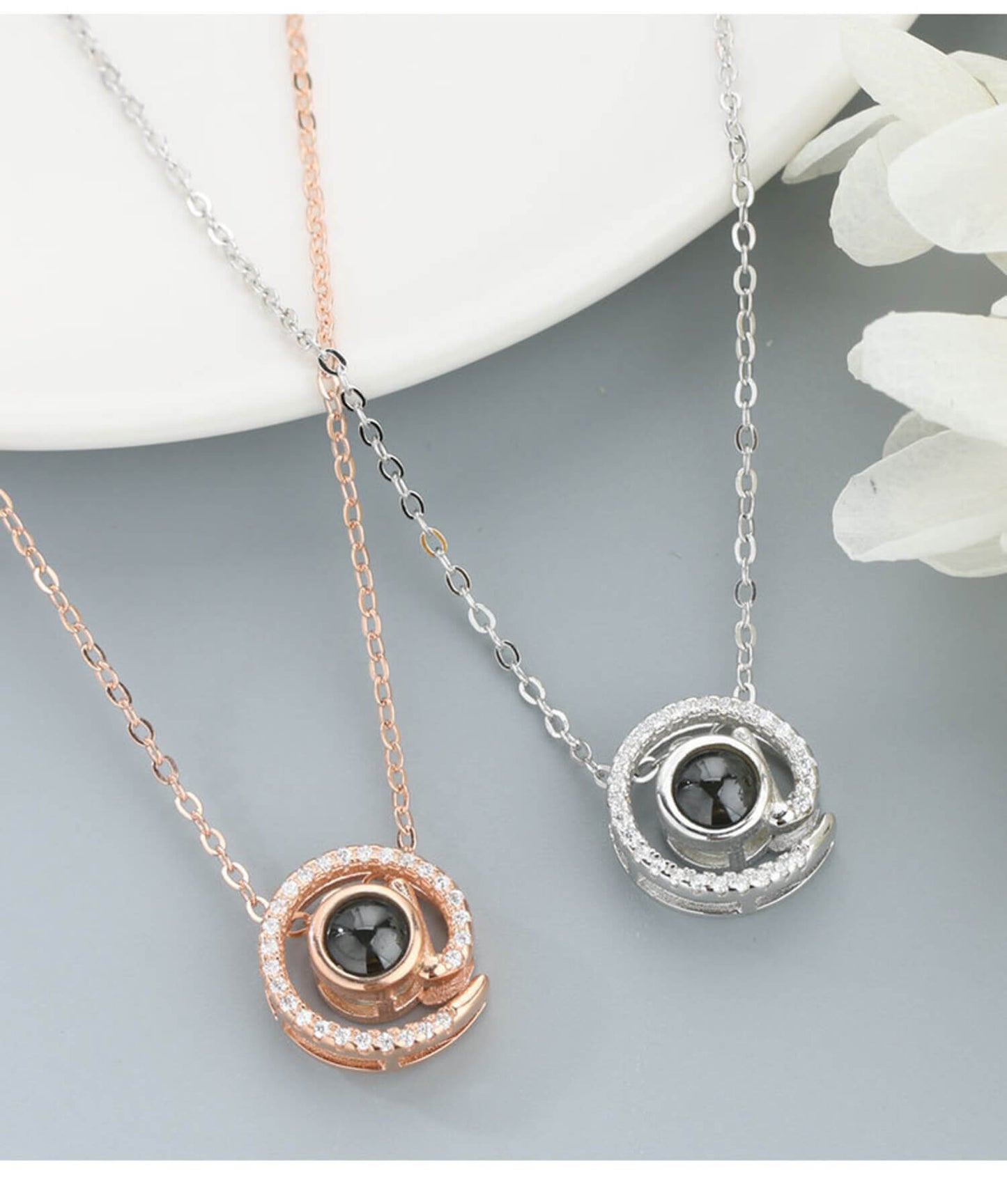 necklace with pendant silver