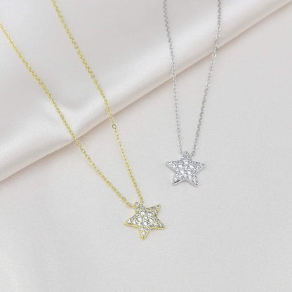 star silver necklace uk