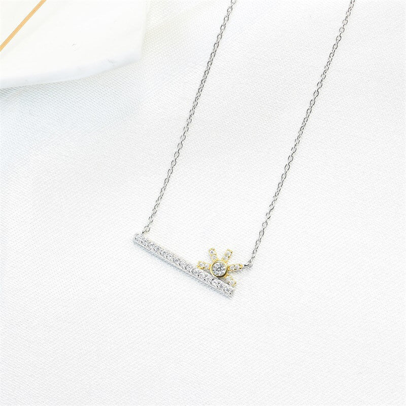 sun necklace sterling silver
