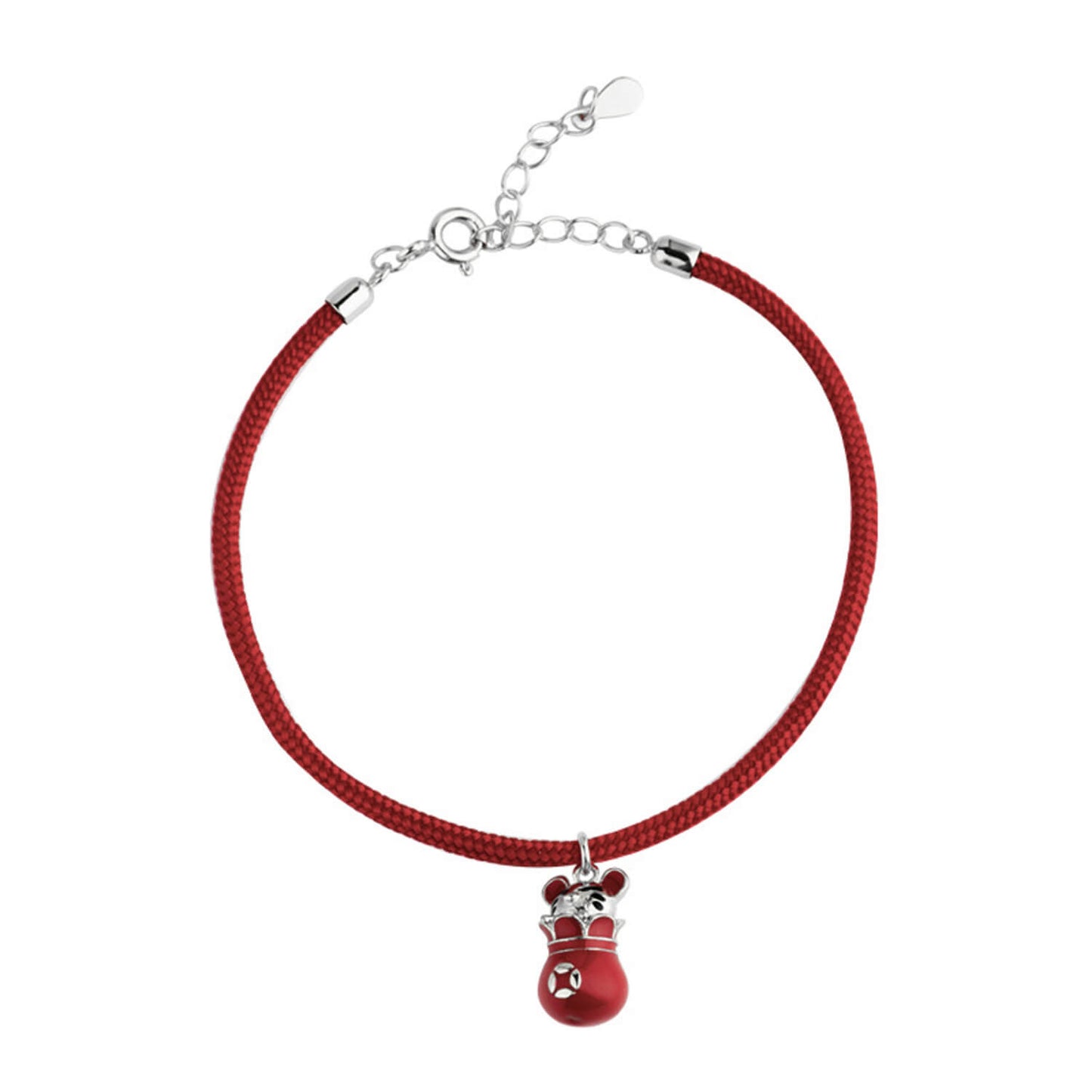 women`s Red String Lucky Cat Bracelet,