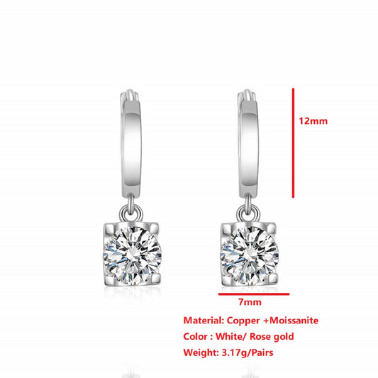 Buy Sterling Silver Moissanite Earrings Online