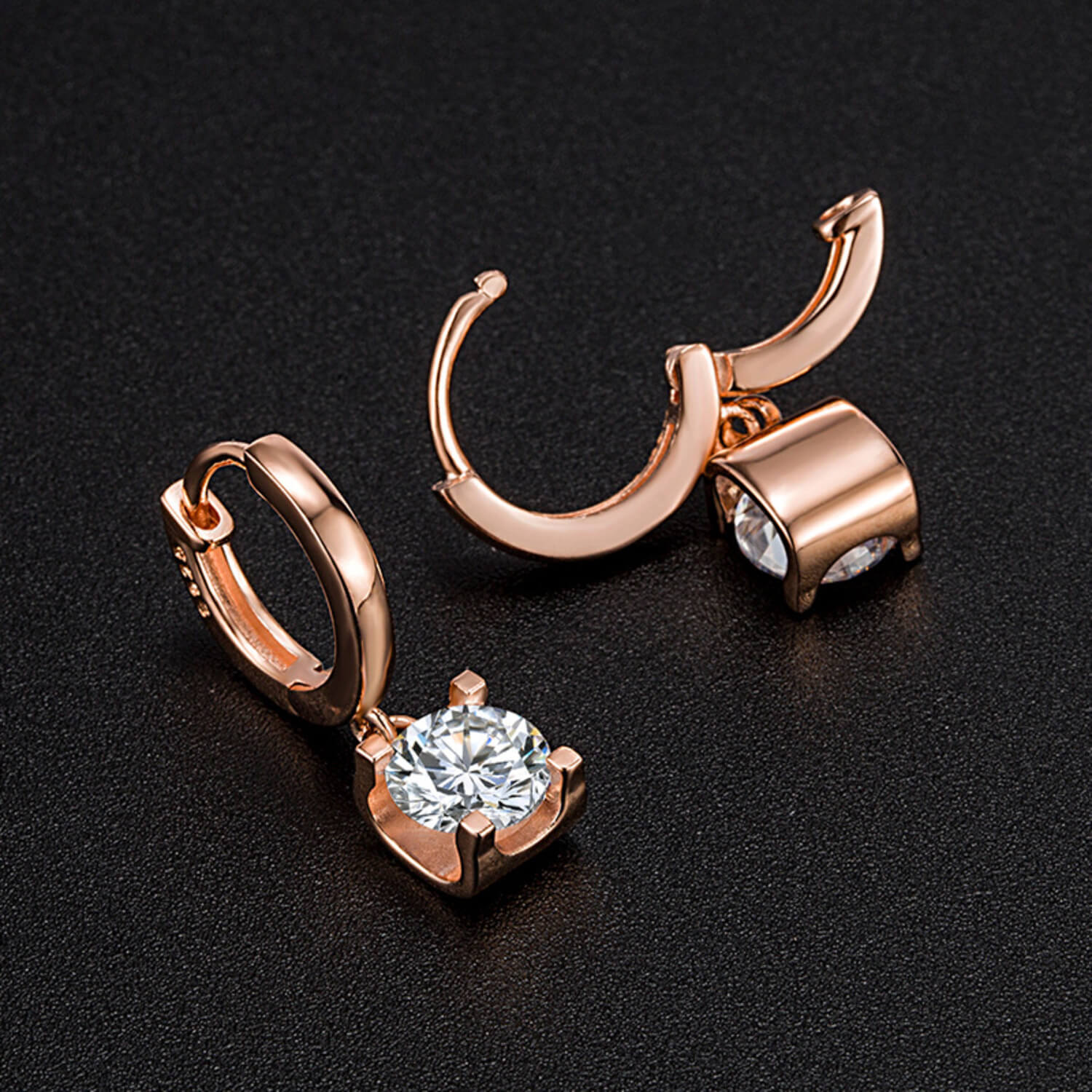 Classic Original Moissanite Earrings Women's Gemstone 14K White Gold Color 925 Silver Drop Earrings Fine Jewelry Birthday Gift