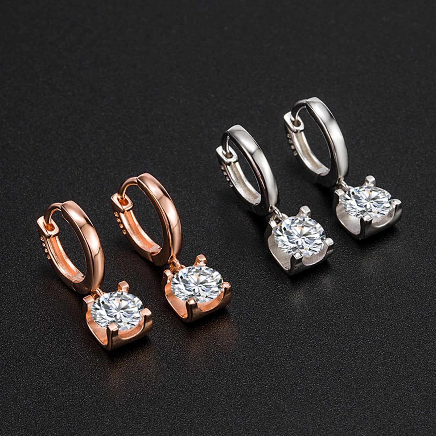 Moissanite Silver Earrings at the best price
