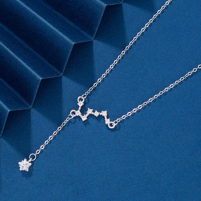 big dipper necklace white gold