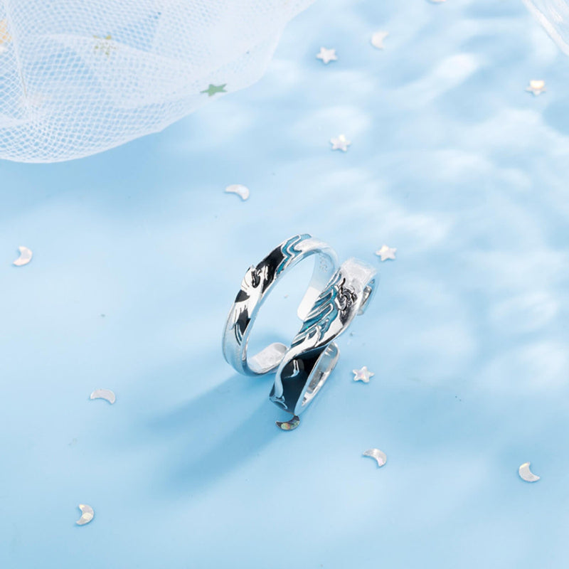 His and Hers Ocean Rings

