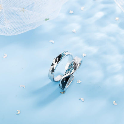 His and Hers Ocean Rings

