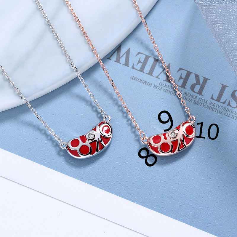 "8910" Lucky Bean Pendant Necklace