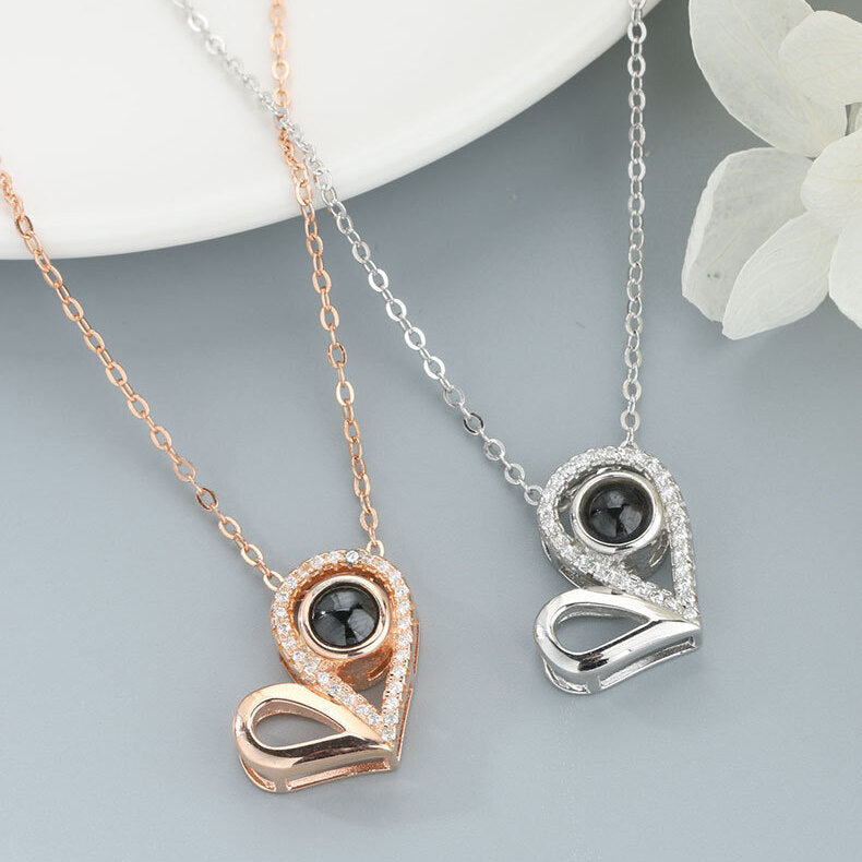 jewelry sterling silver necklaces projection pendant