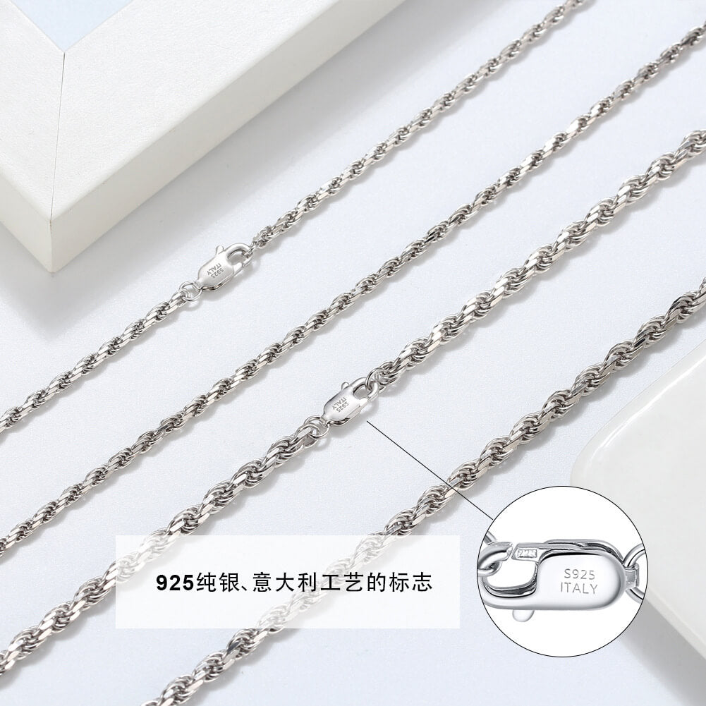 Upgraded Lobster Claw Clasp chain men rope chain