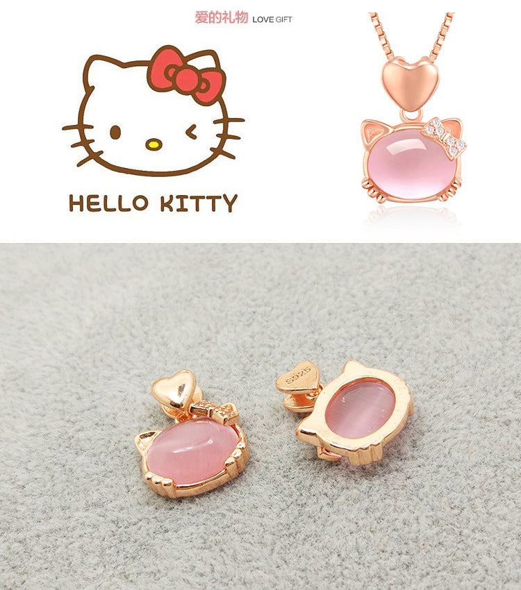 dainty hello kitty necklace