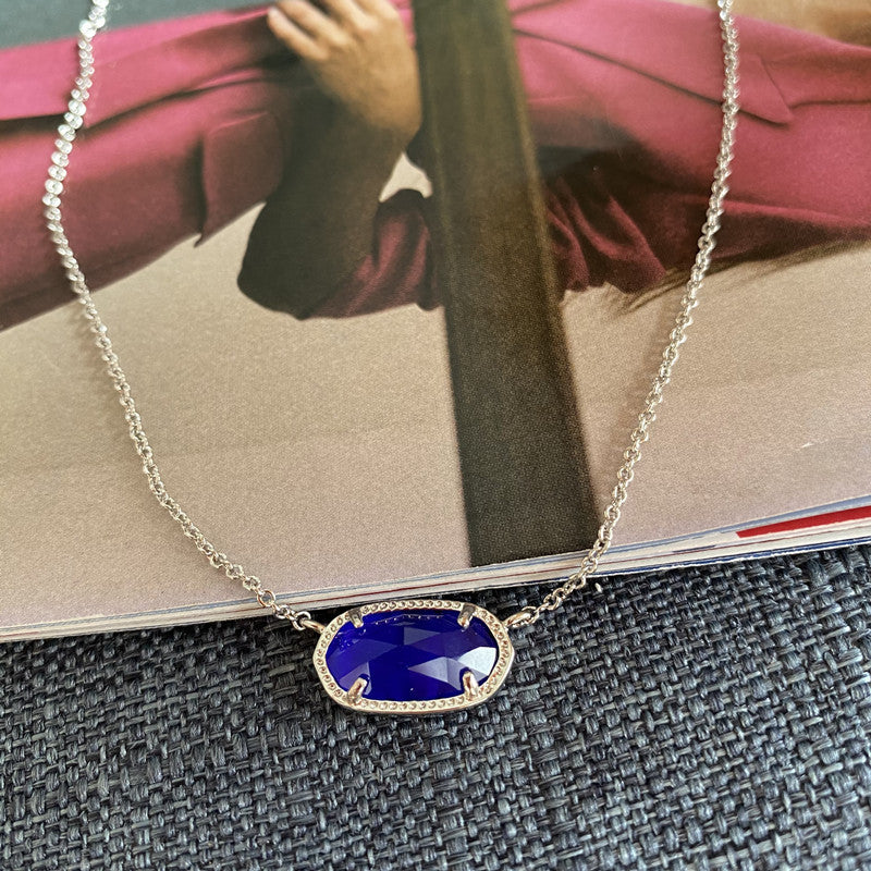 kendra scott elisa blue pendant
