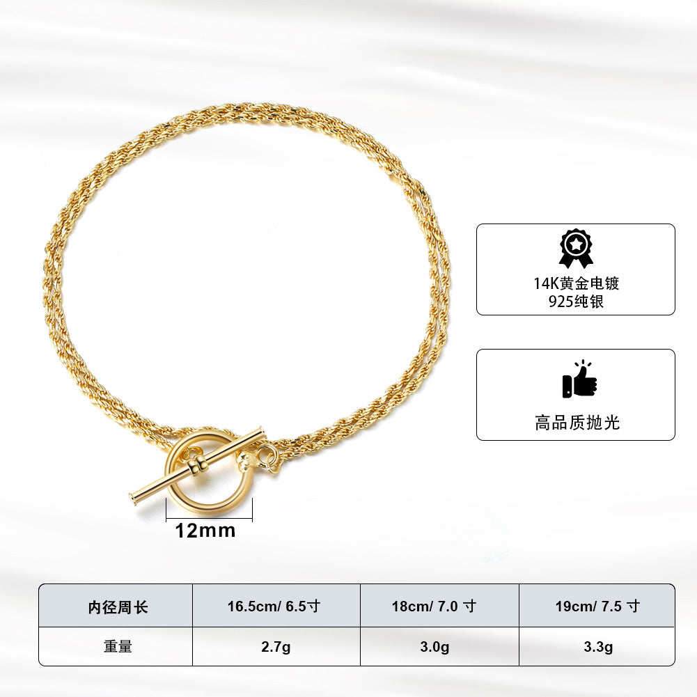 gold rope chain for women charm bracelets for women 