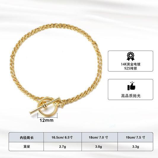 gold rope chain for women charm bracelets for women 