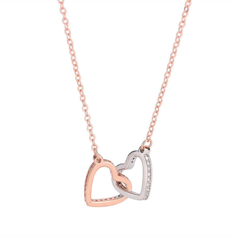 interlocking heart necklace pandora