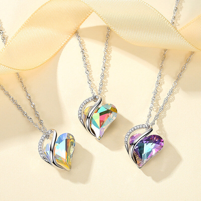 love ocean heart necklace pendant