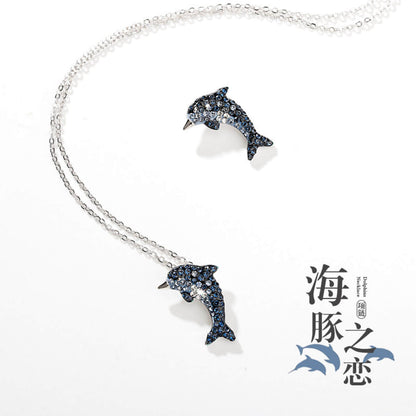 Sparkling Dolphin Pendant