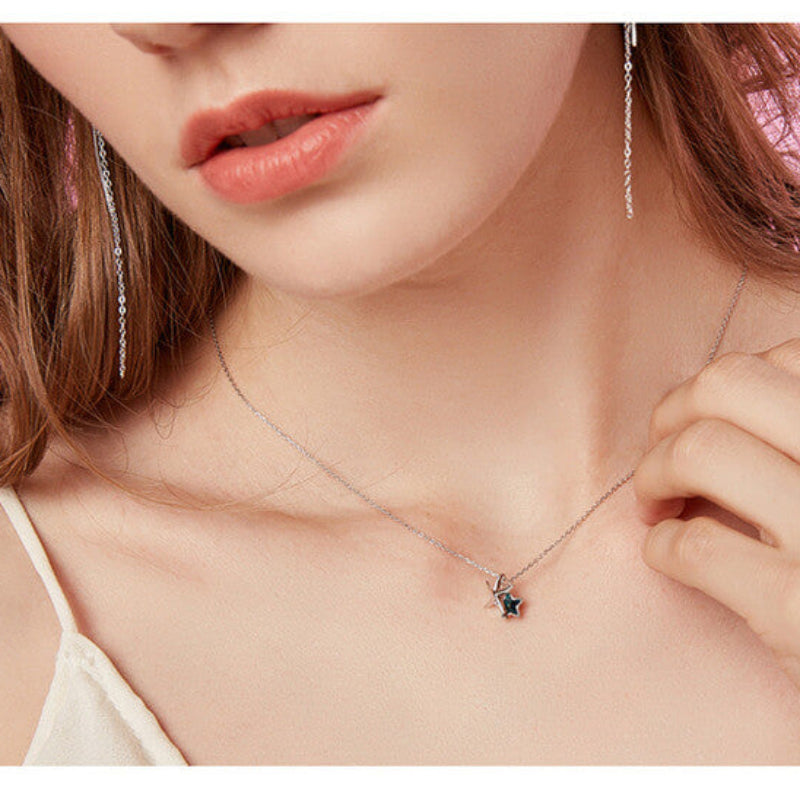 glass starfish necklace