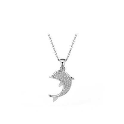 diamond dolphin necklace