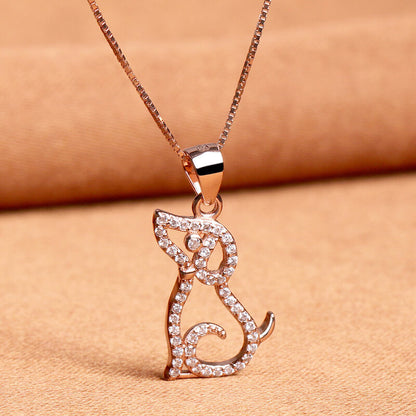 girls puppy dog necklace