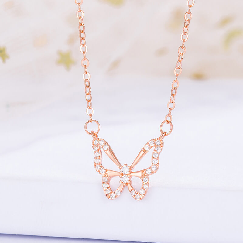 silver butterfly necklace australia