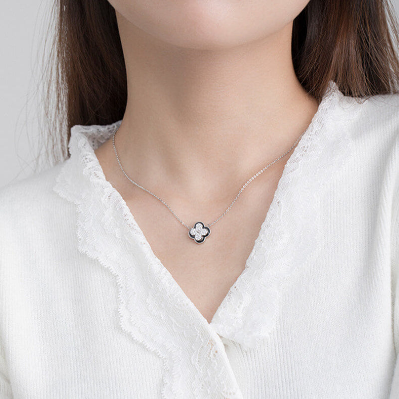 s925 clover pendant 18k gold plated
